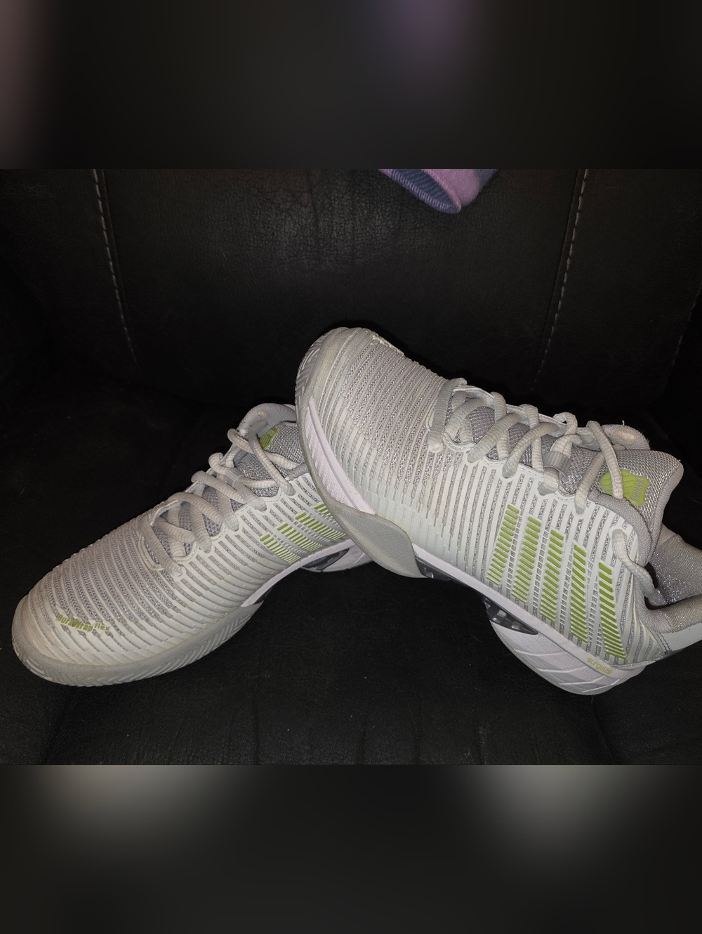 Women's K-swiss Gray Lime Green/Yellow Women's Tennis Hypercourt Express 2